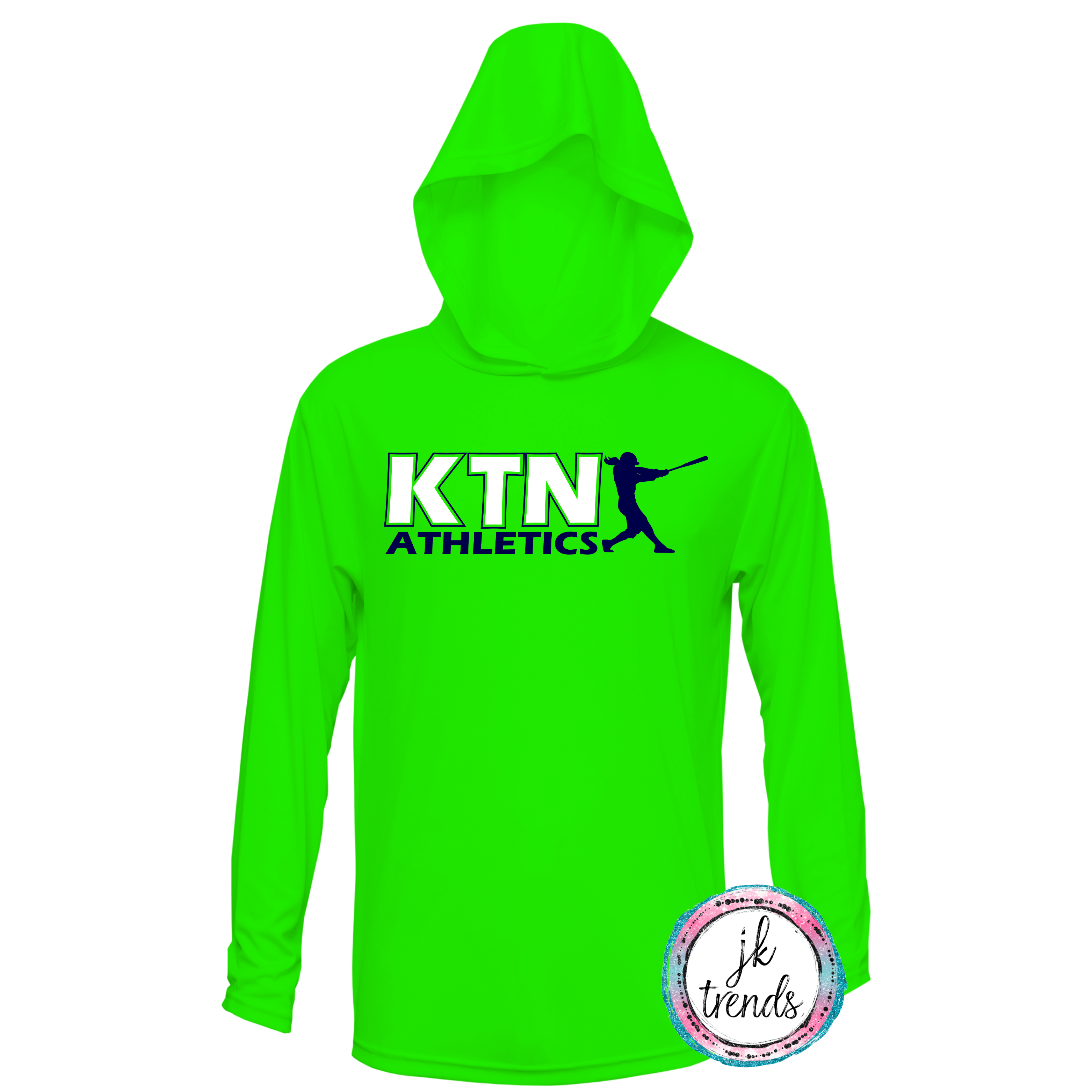 KTN Athletics Softball Long Sleeve Hooded Dri-Fit Shirt