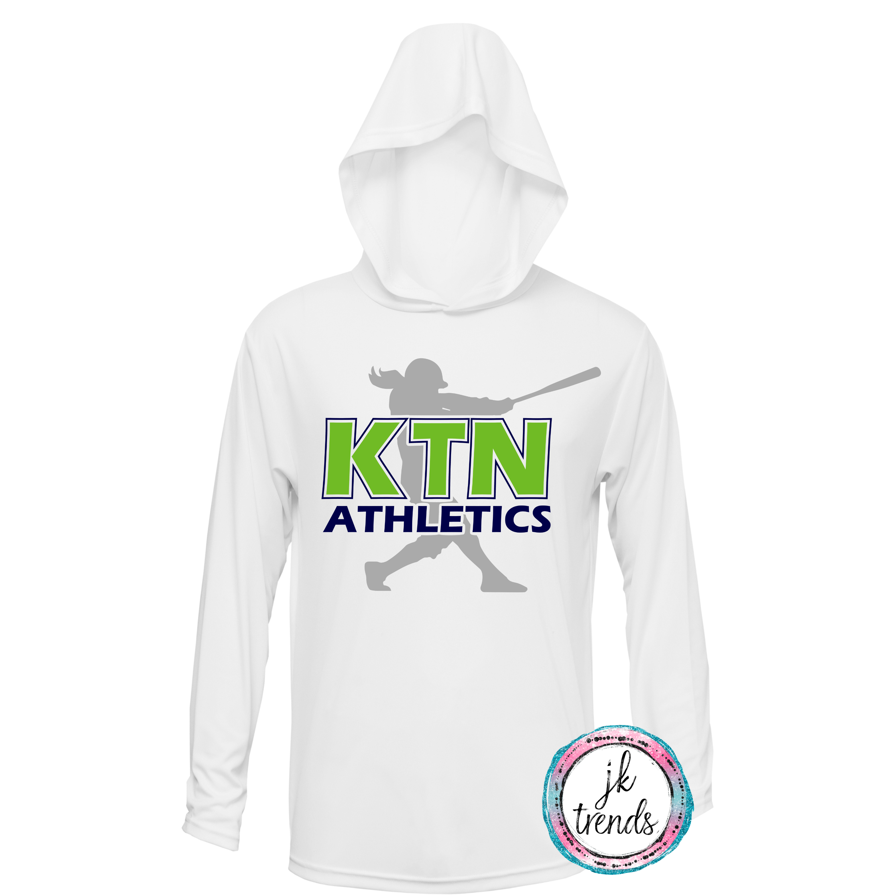 KTN Athletics Softball Long Sleeve Hooded Dri-Fit Shirt