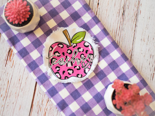 Teacher Apple Leopard (short sleeve)