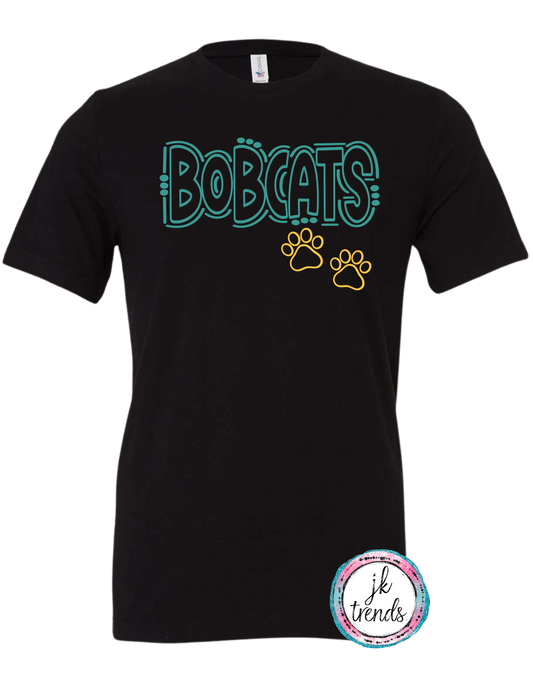 Bobcats Outline Paw Under