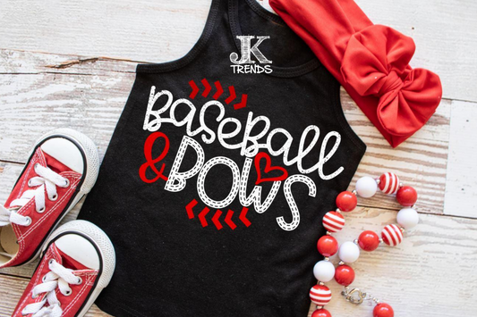 Baseball & Bows Youth (short sleeve)