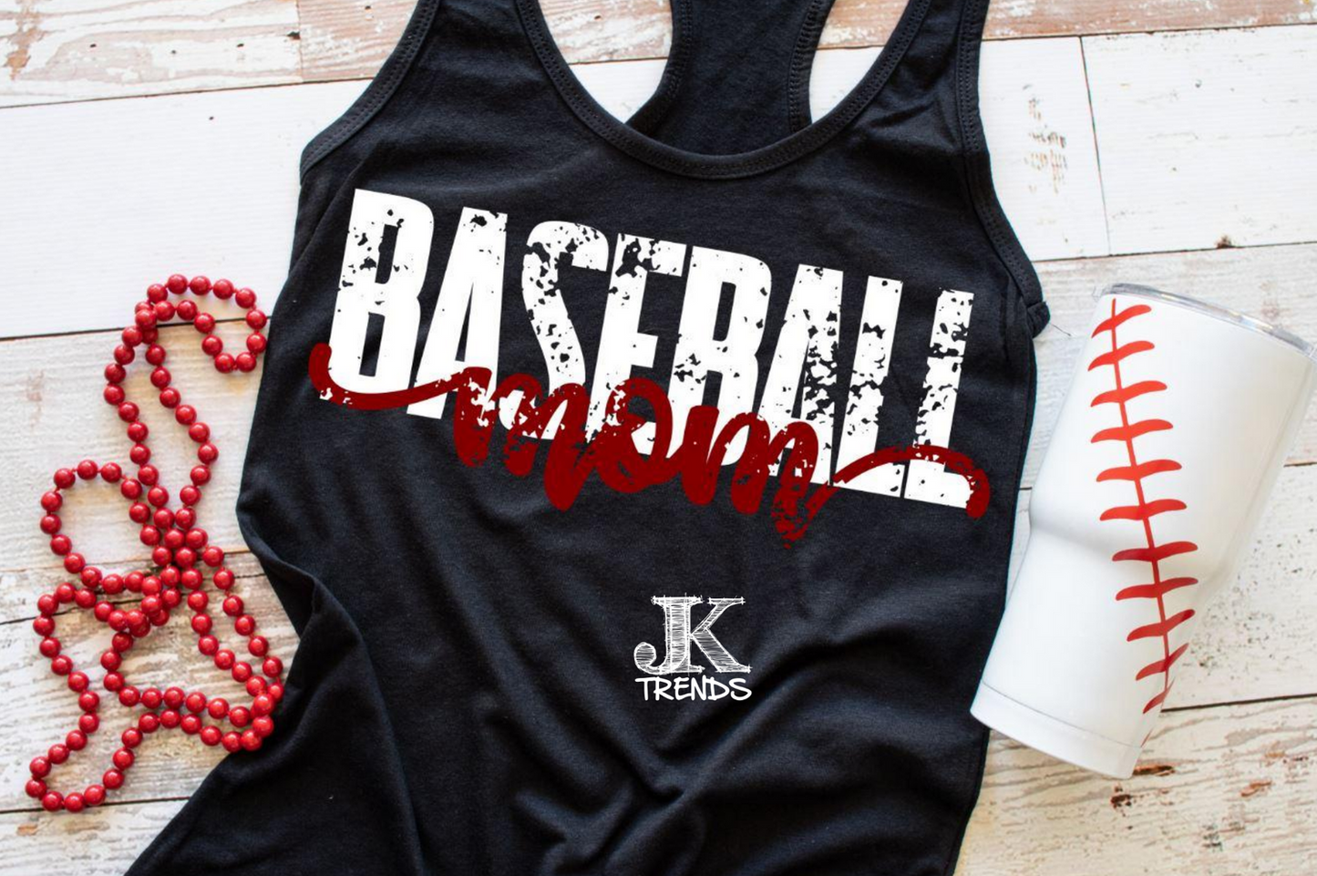 Baseball Mom grunge (short sleeve)