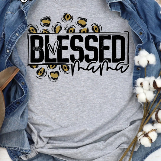 Blessed Mama Leopard🤱(short sleeve)