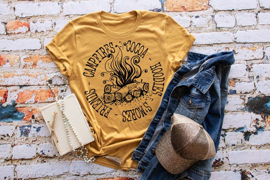 Campfires Cocoa Hoodies Smores Friends
