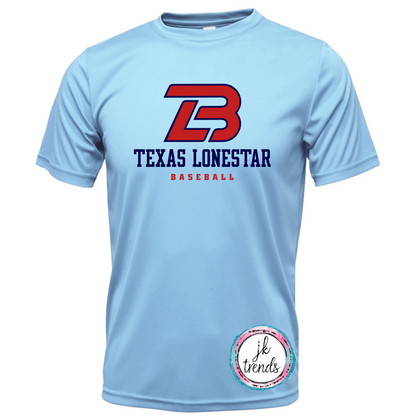 Texas Lonestar Baseball Stacked Drifit Short Sleeve Crew