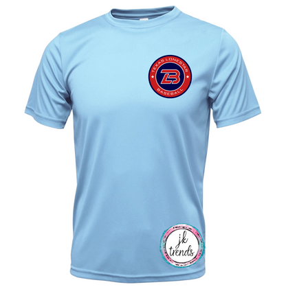 Lonestar Baseball Circle Drifit Short Sleeve Crew