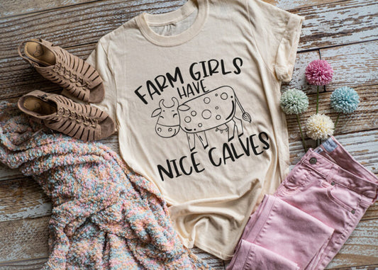 Farm Girls Have Nice Calves