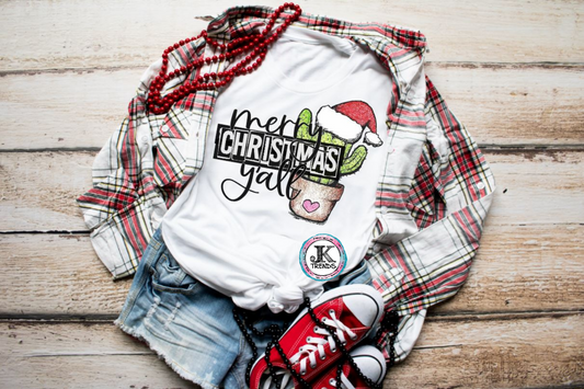 Merry Christmas Yall (cactus)