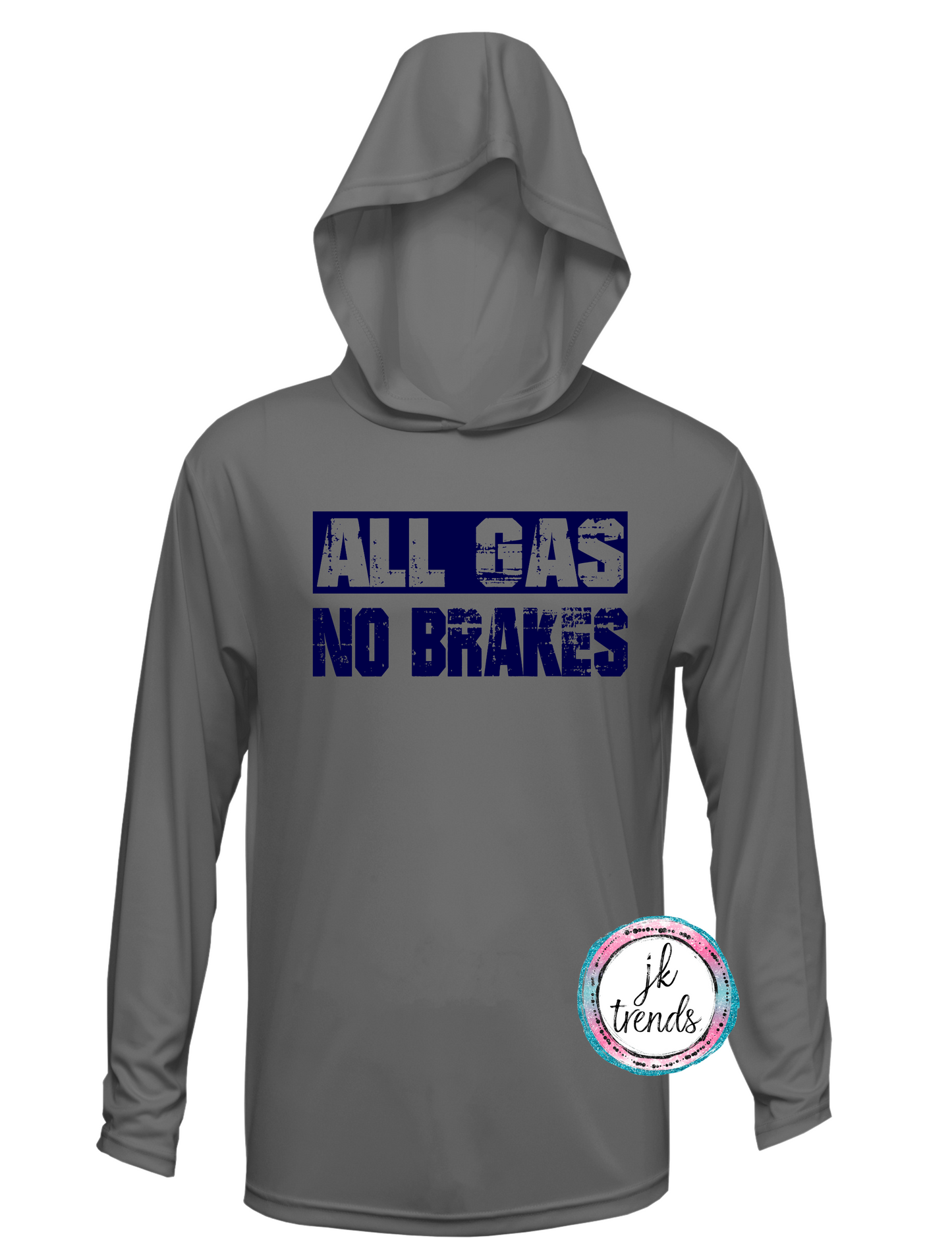 Legion Softball All Gas No Brakes Long Sleeve Hood Shirt