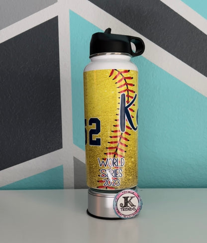 KTN 2023 World Series Baseball Water Bottle