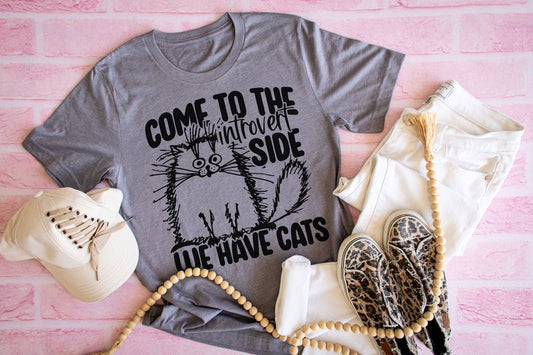 Come To The Introvert Side We Have Cats