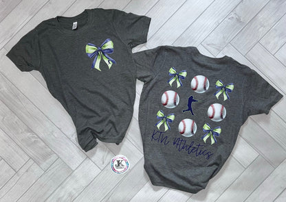 KTN Athletics Coquette Bow Front Back Short Sleeve