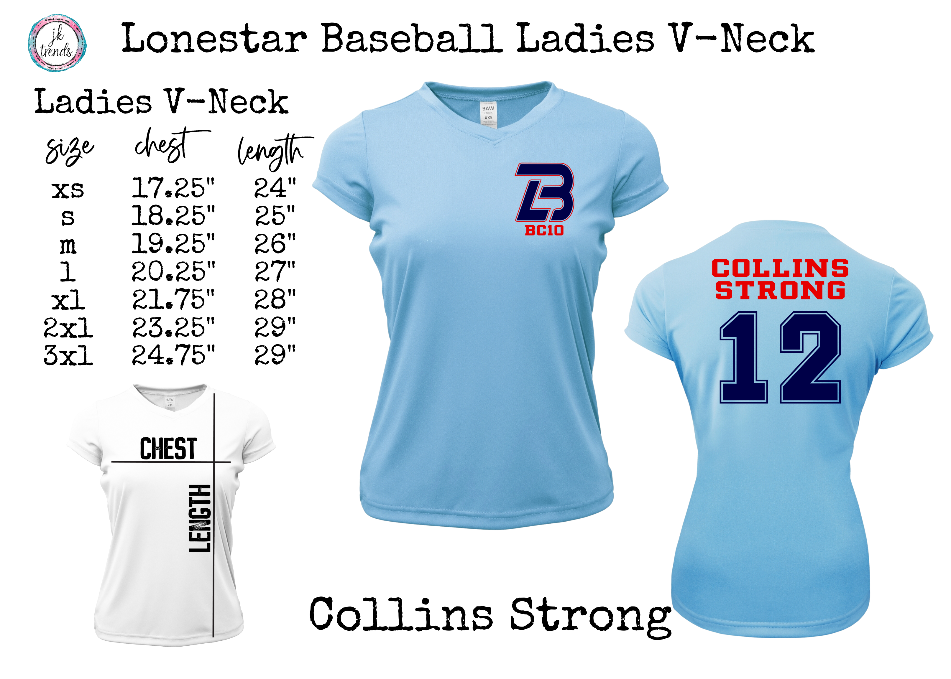 Lonestar Baseball Collins Strong Shirt