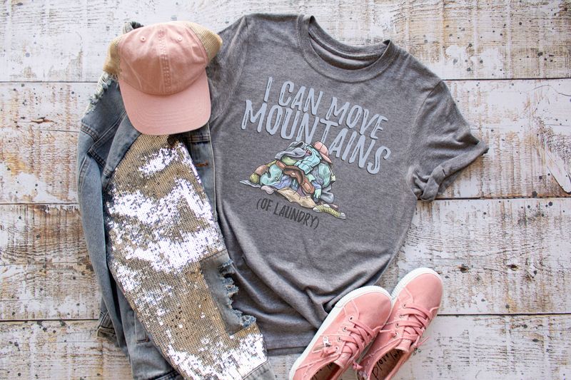 I Can Move Mountains Of Laundry (black print)