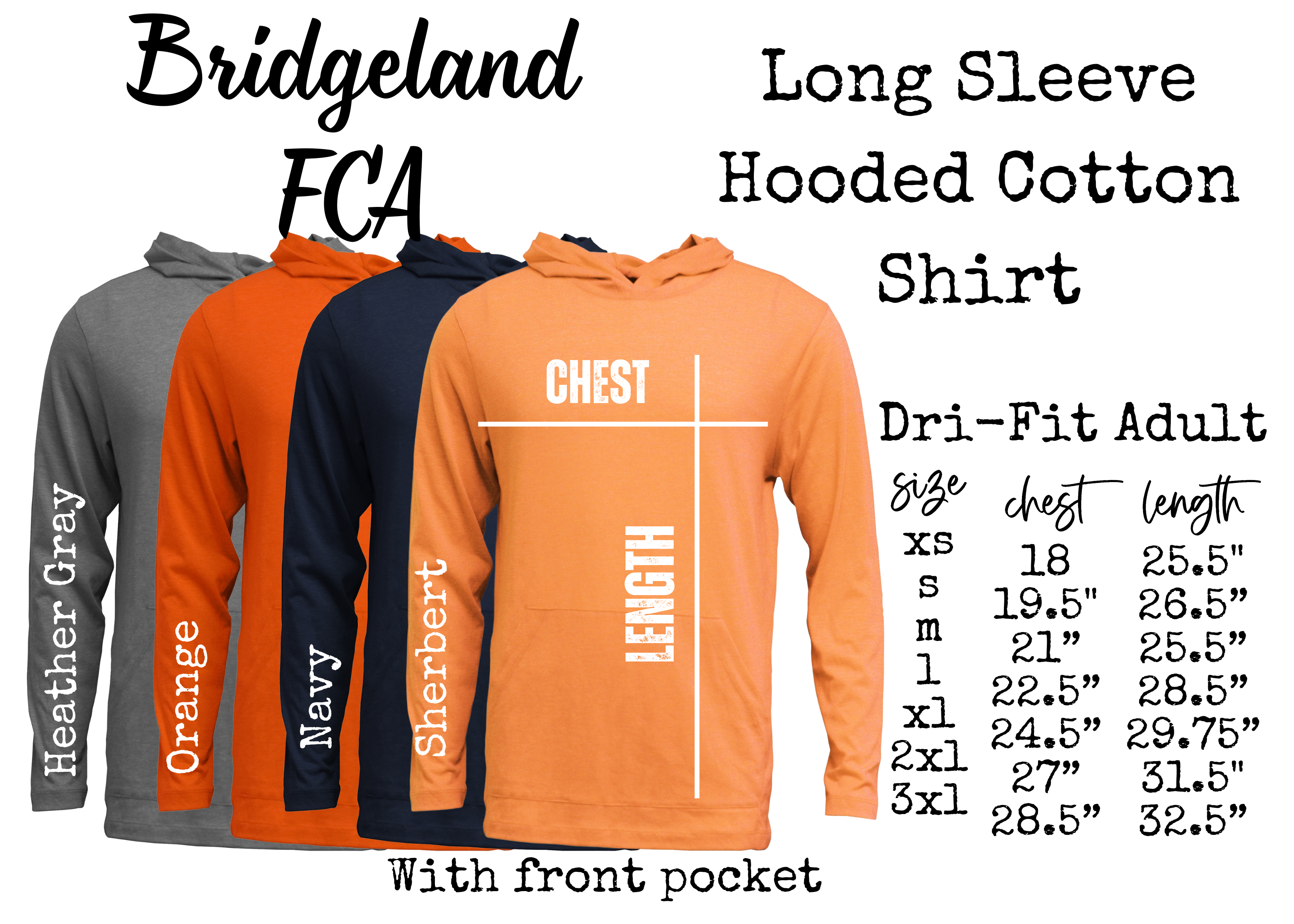 FCA Rise Cotton Long Sleeve Hooded Shirt