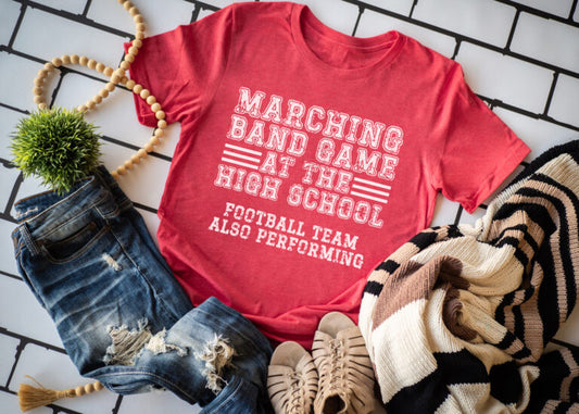 Marching Band Game At The High School