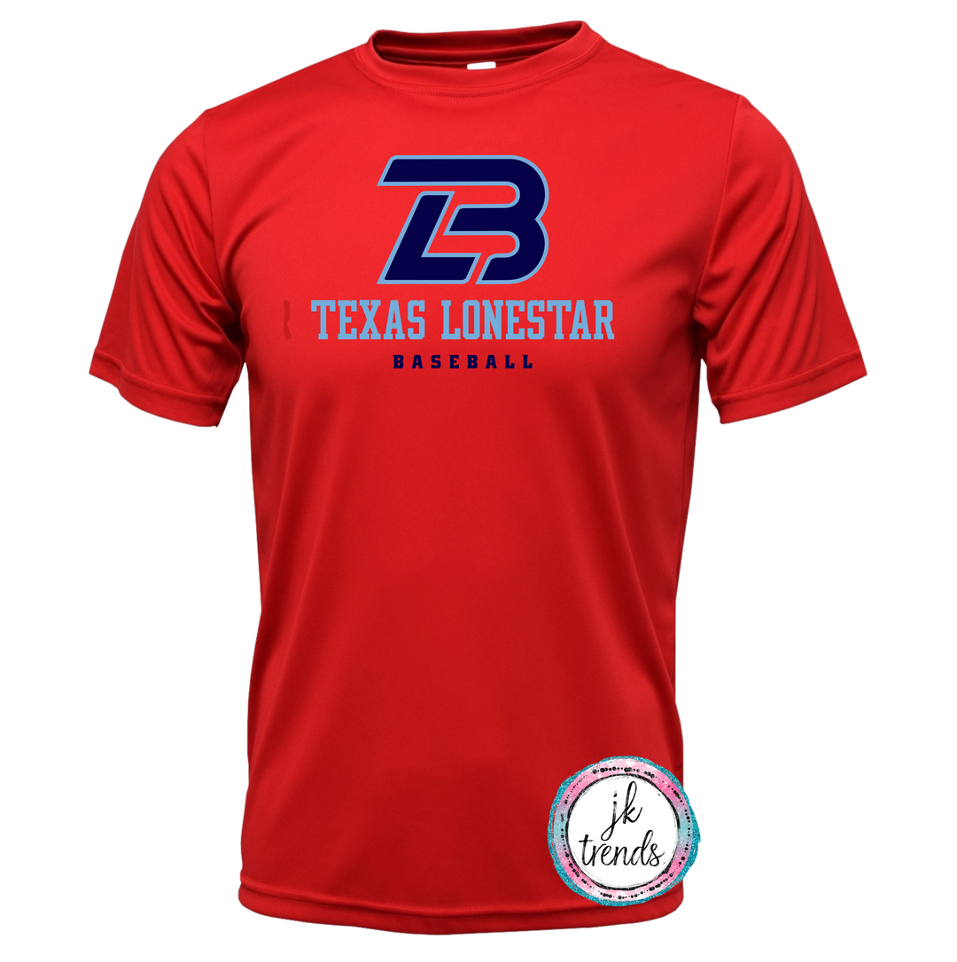 Texas Lonestar Baseball Stacked Drifit Short Sleeve Crew