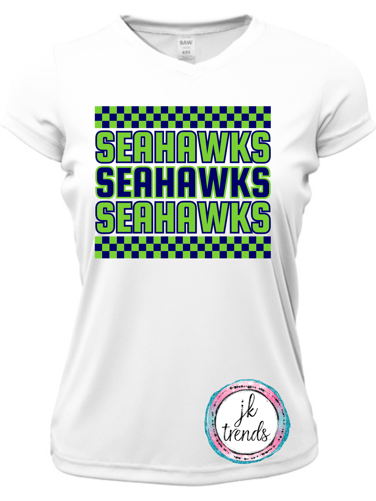 Seahawks Football Checker Drifit Shirt