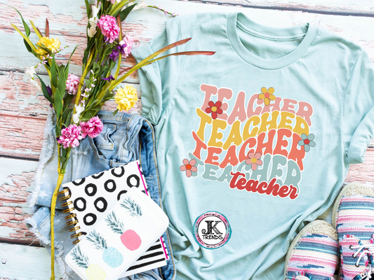 Teacher Groovy Stacked