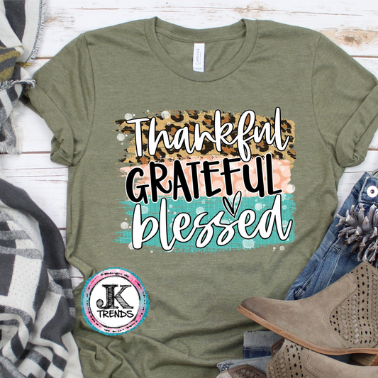 thankful, grateful, and blessed