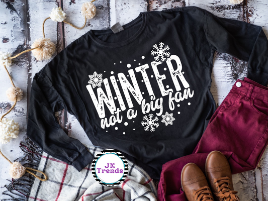 Winter not a big fan (short sleeve)