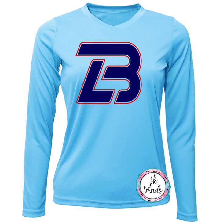 LB Logo Lonestar Baseball Ladies Long Sleeve Dri-Fit