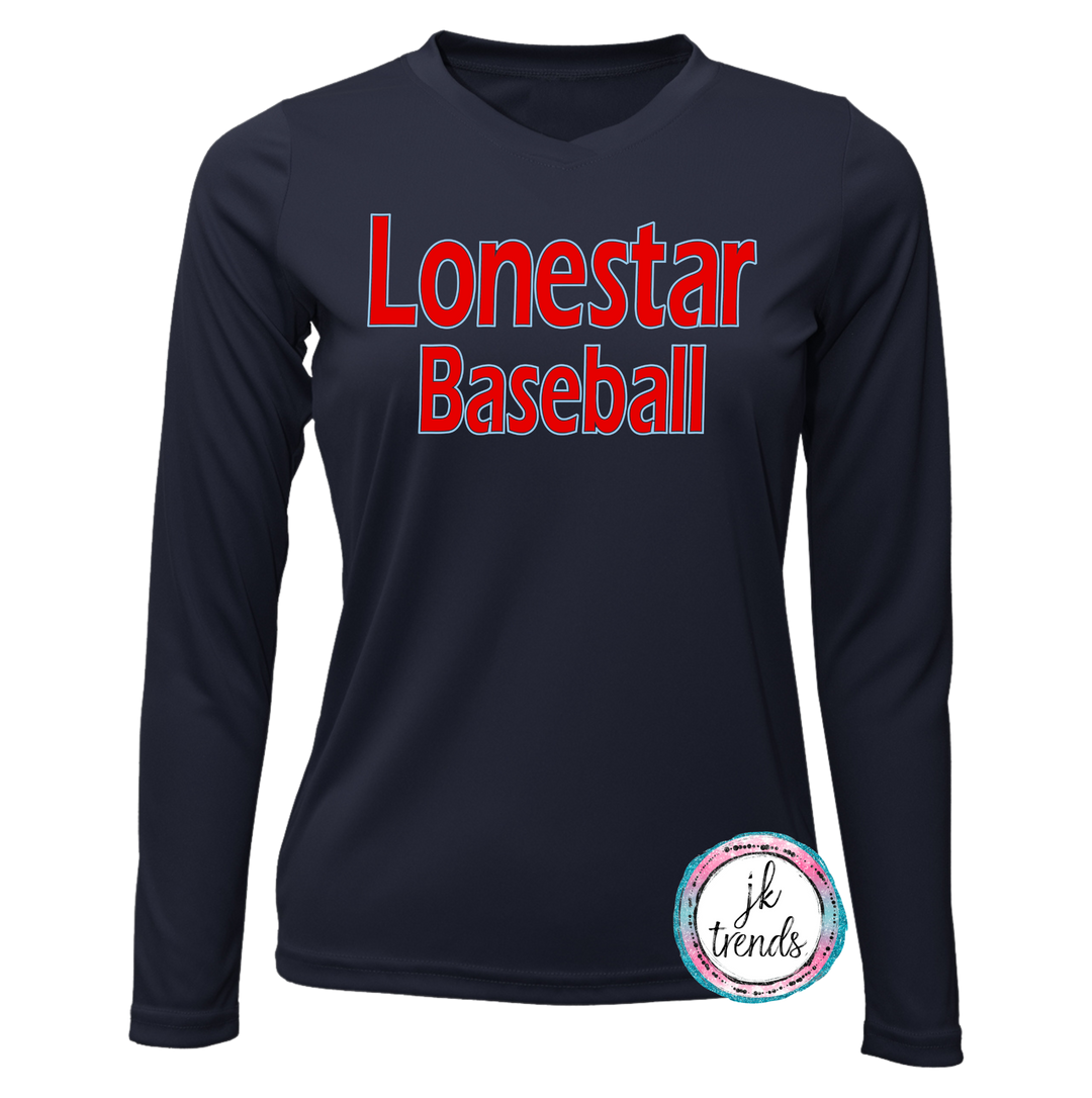 Lonestar Baseball Ladies Long Sleeve Dri-Fit