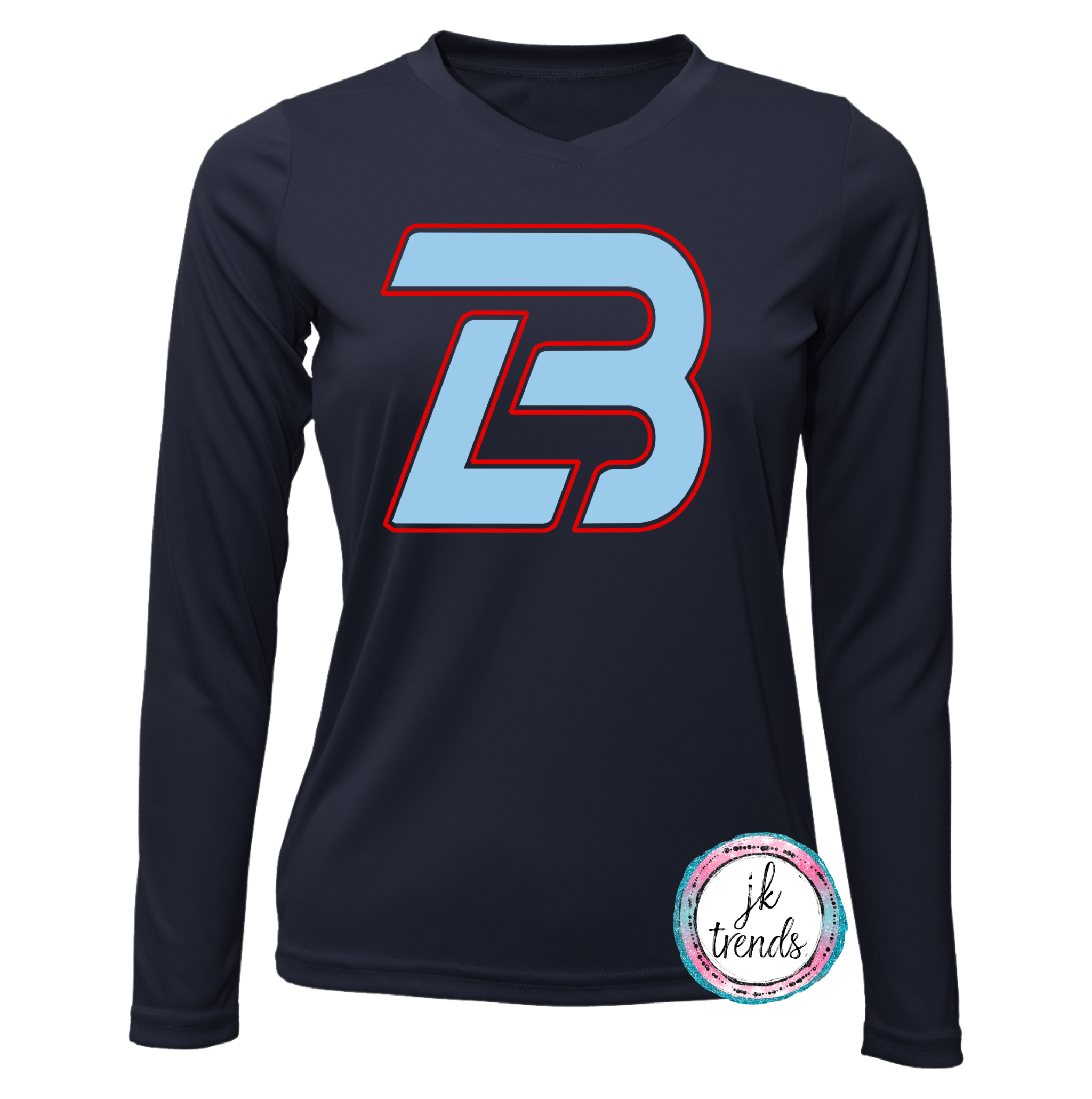LB Logo Lonestar Baseball Ladies Long Sleeve Dri-Fit