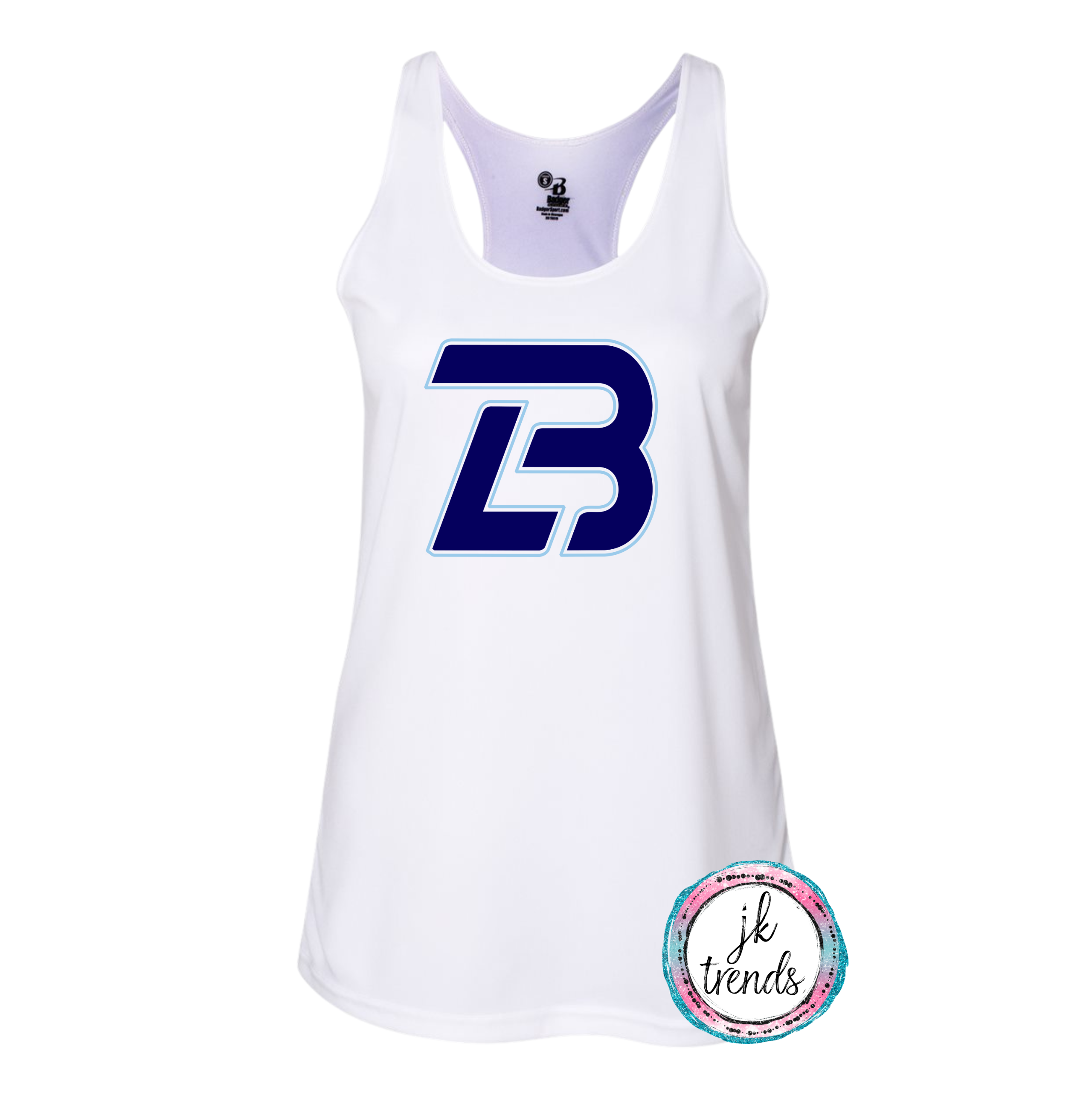 LB Logo for Lonestar Baseball Girls Ladies Drifit Tank