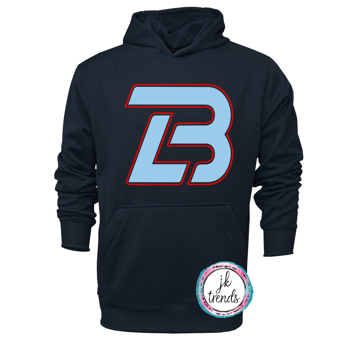 LB Logo of Lonestar Youth & Adult Baseball Performance Hoodie