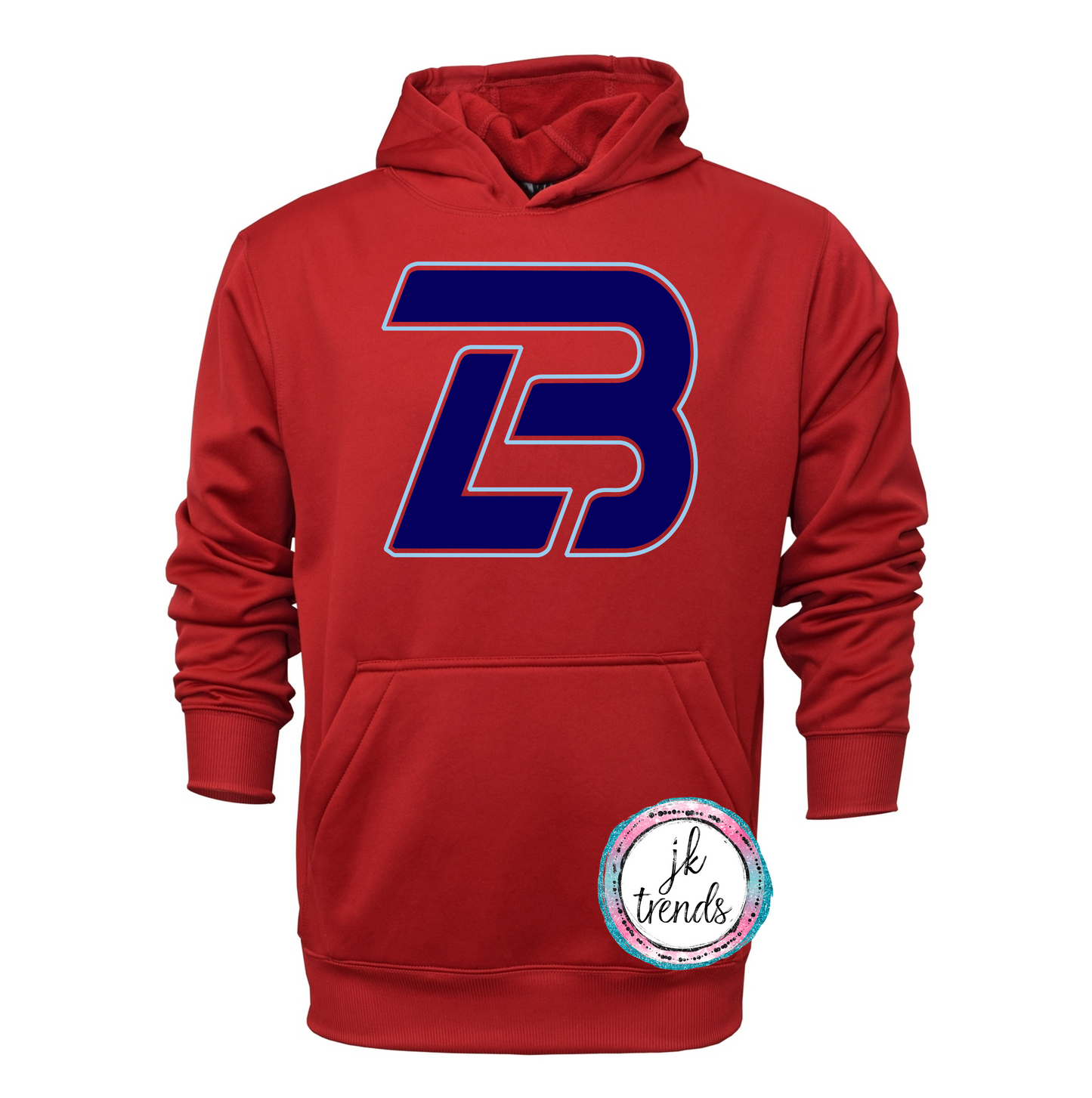 LB Logo of Lonestar Youth & Adult Baseball Performance Hoodie