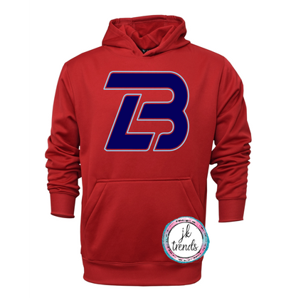 LB Logo of Lonestar Youth & Adult Baseball Performance Hoodie