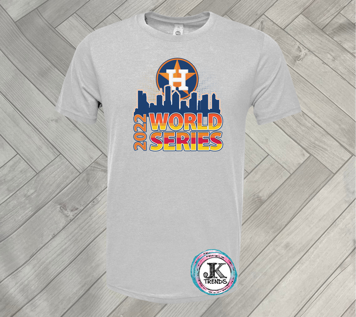 Houston Astros World Series Skyline 2022 Short Sleeved Shirt