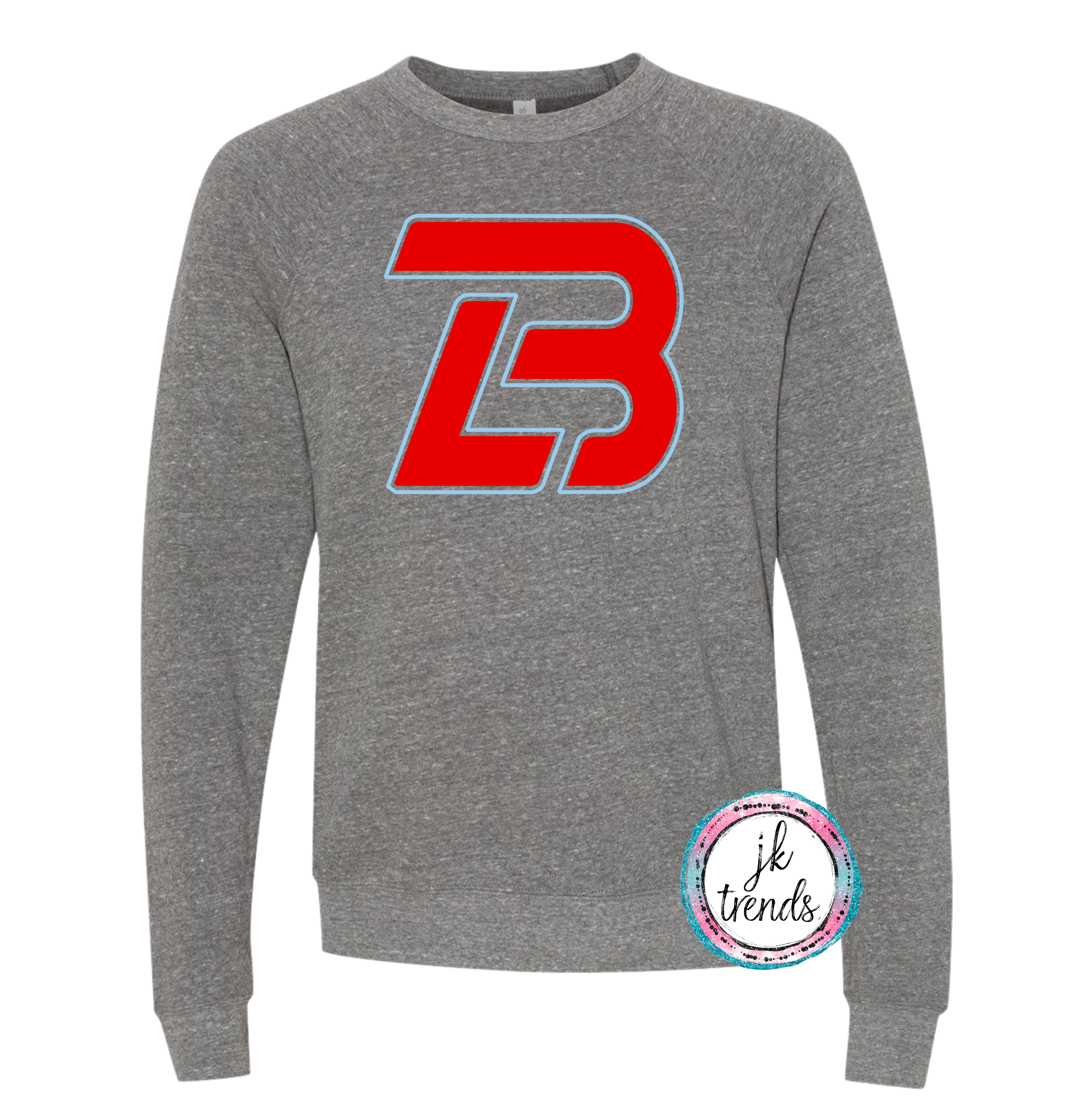 LB Logo of Lonestar Baseball Toddler/Youth/Adult Bella Canvas Sweatshirt