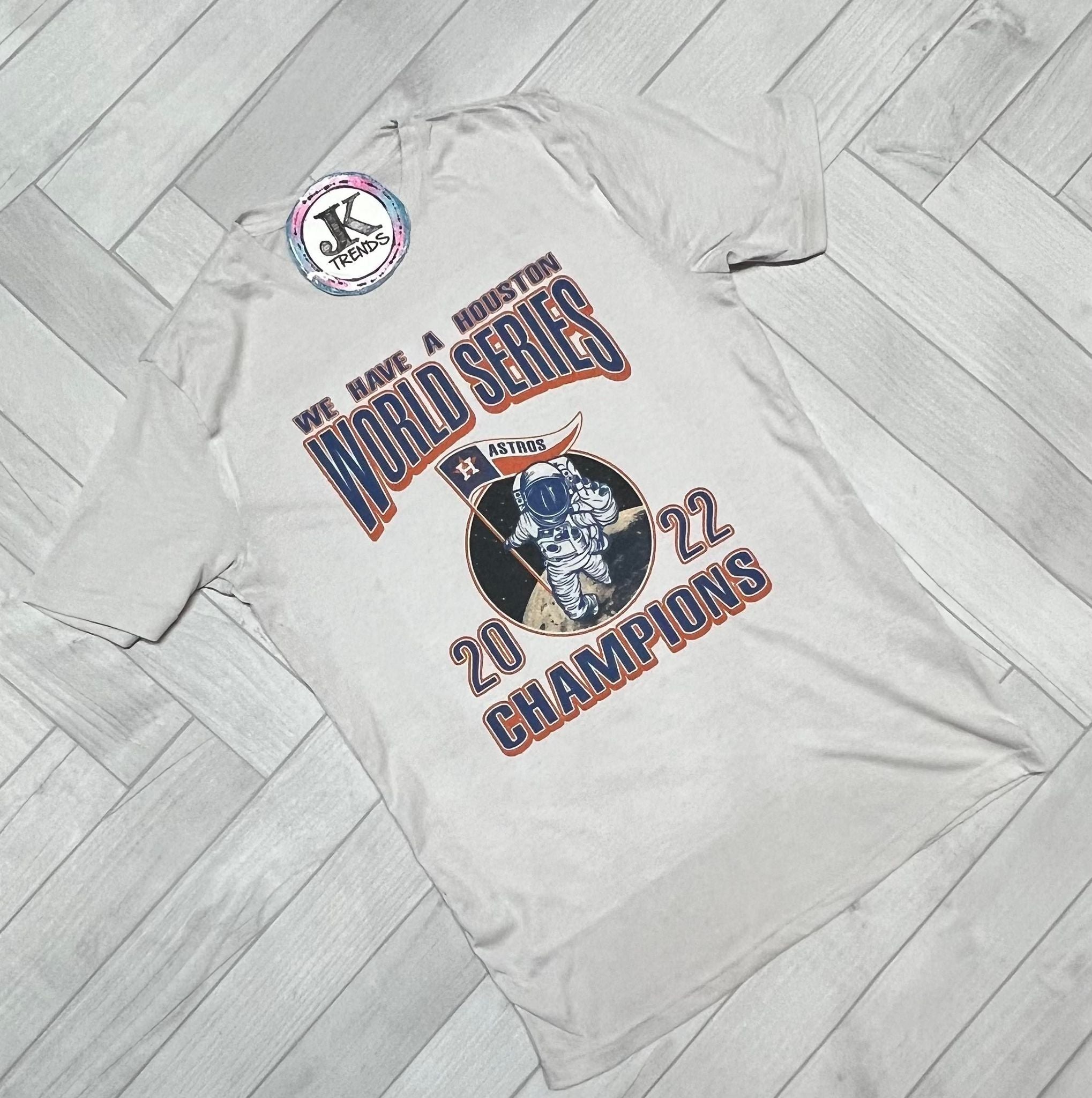 Houston We Have World Series Champions 2022 Astros Astronaut Short Sleeved Shirt