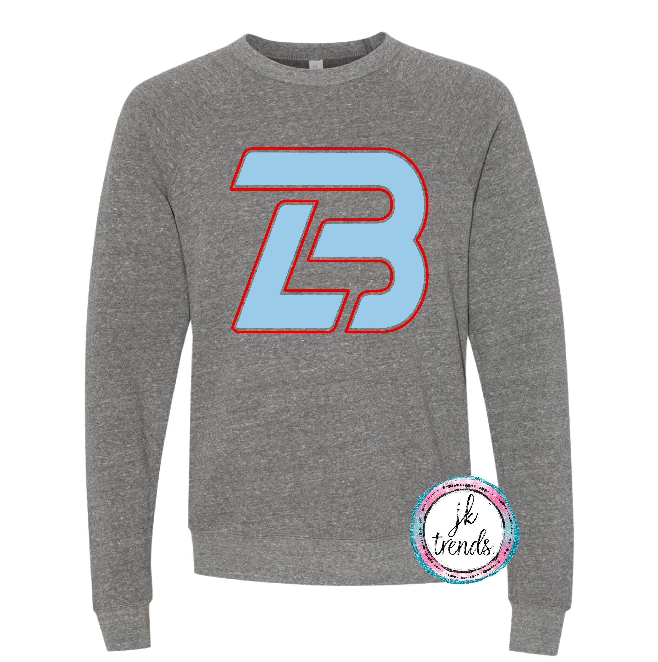 LB Logo of Lonestar Baseball Toddler/Youth/Adult Bella Canvas Sweatshirt