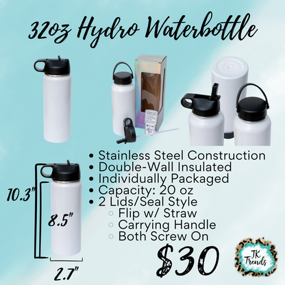 Senior Soccer Water Bottle Sublimation