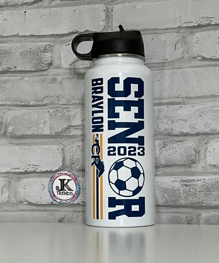 Senior Soccer Water Bottle Sublimation