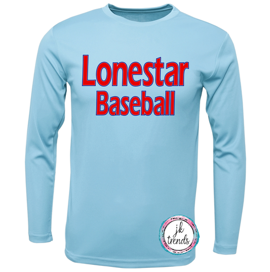 Lonestar Baseball Youth and Adult Long Sleeve Dri-Fit
