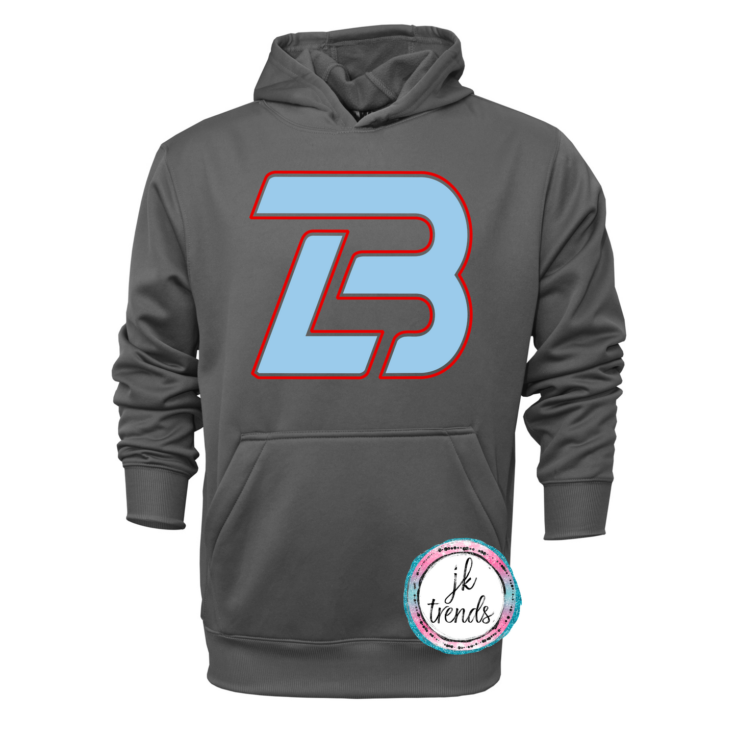 LB Logo of Lonestar Youth & Adult Baseball Performance Hoodie