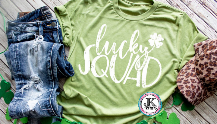 Lucky Squad St Patrick's Day ADULT SHORT SLEEVE Bella Canvas