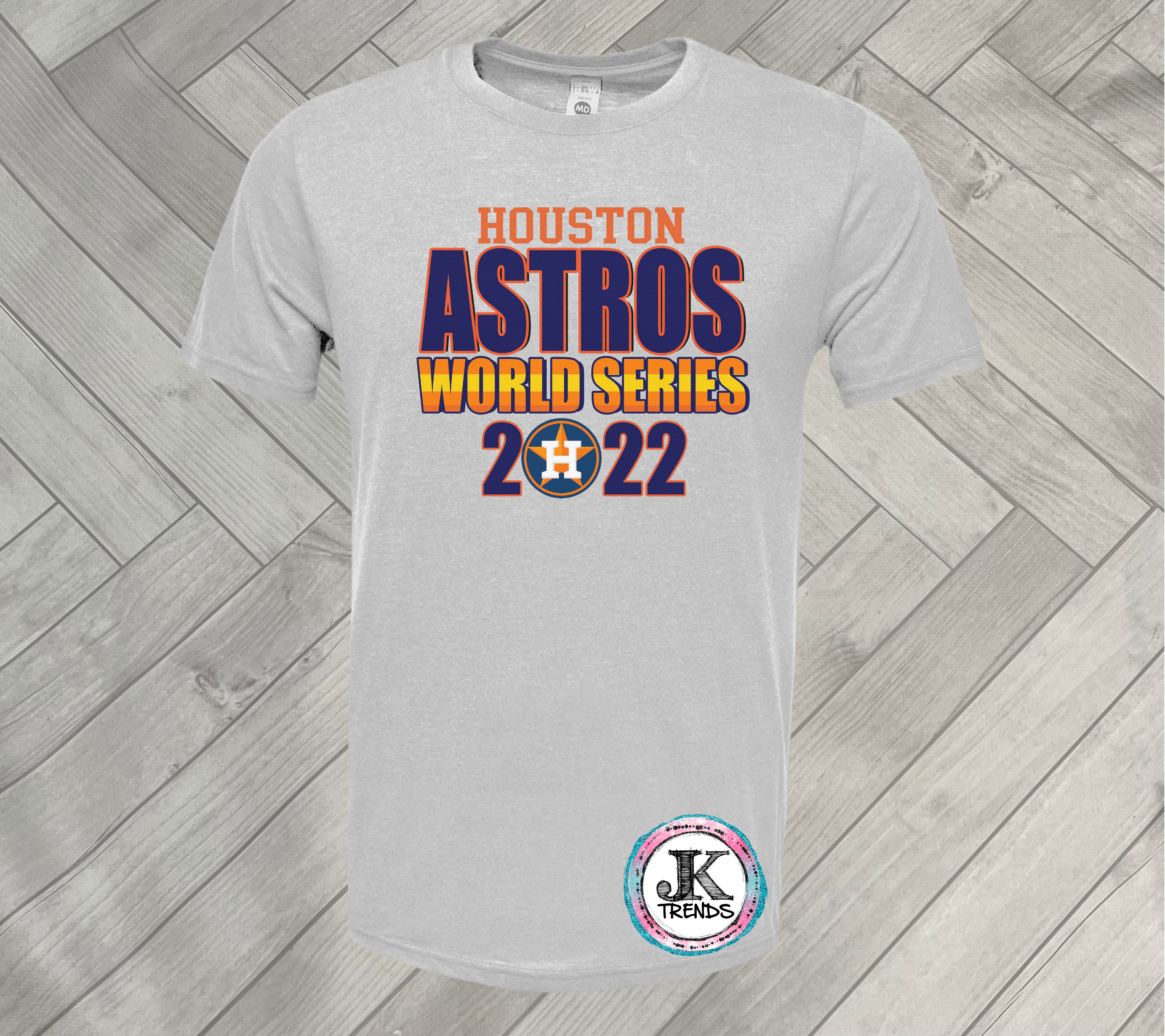 Astros World Series 2022 Striped Houston Short Sleeved Shirt