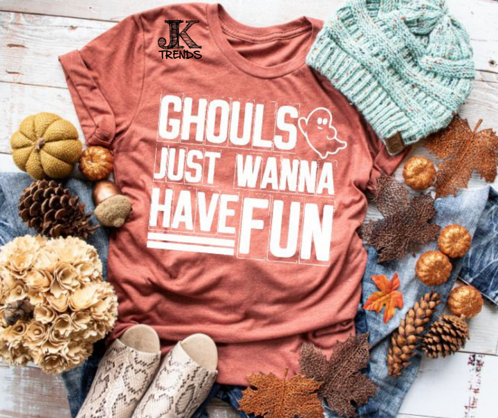 Ghouls Just Wanna Have Fun Youth Halloween Fun Shirt