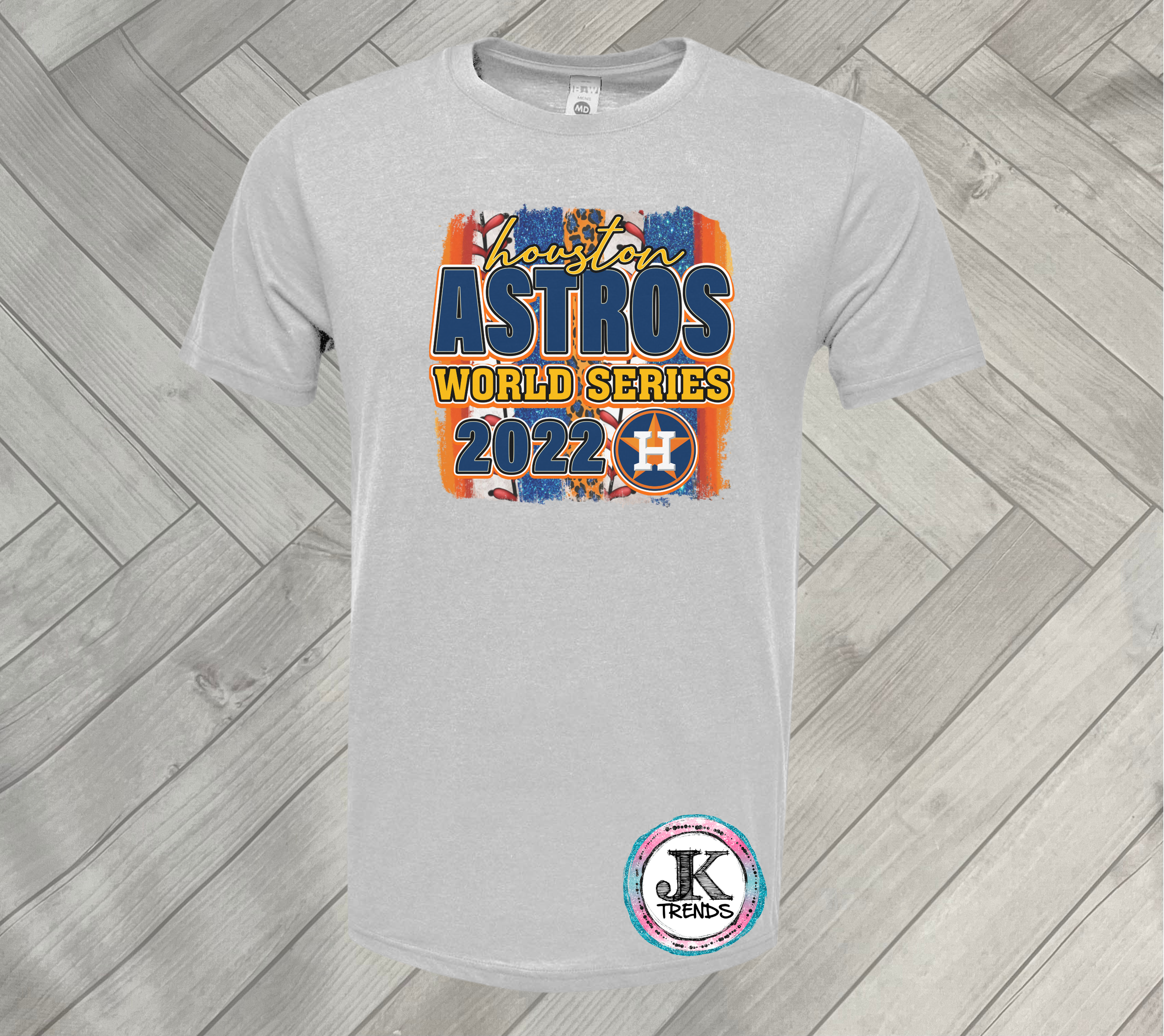 Houston Astros World Series 2022 Brush Stroke Short Sleeved Shirt