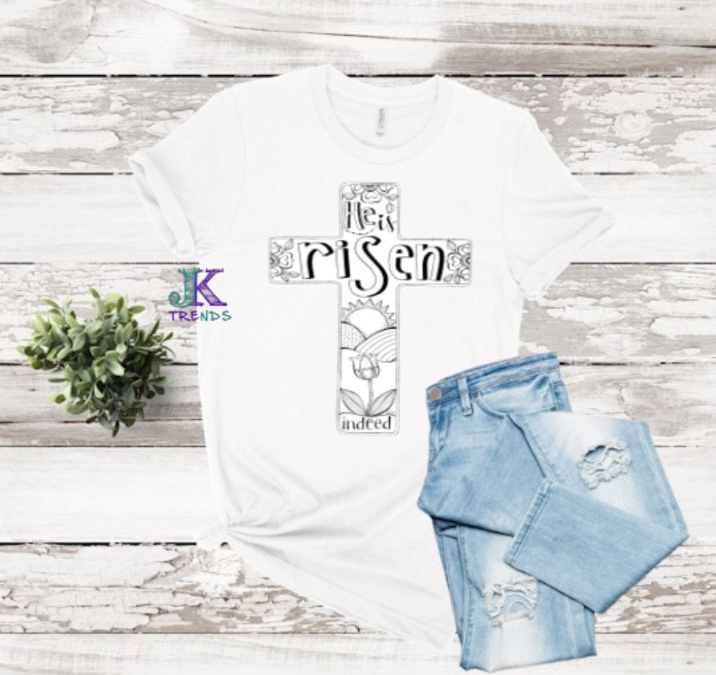 Happy Easter, Easter Basket, Girl or Boy Bunny Color Shirt Youth