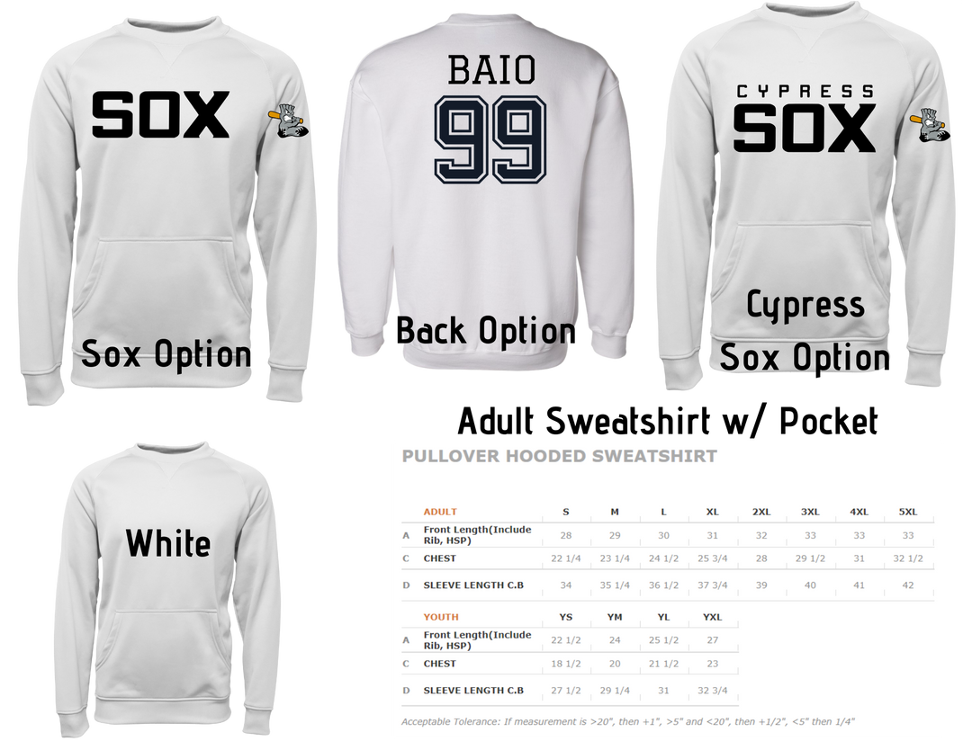 Cypress Sox ADULT Sweatshirt