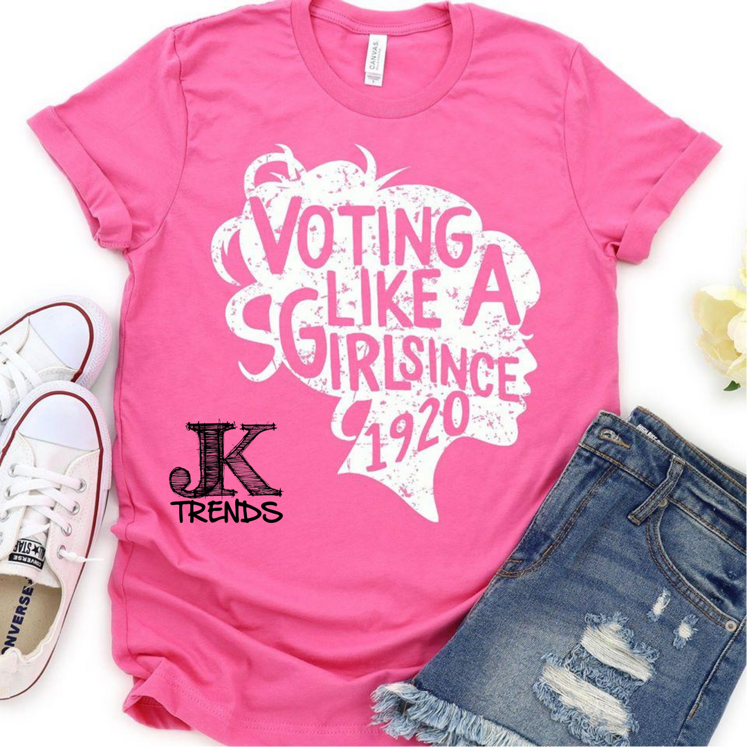 Voting Like A Girl Since 1920 Women's Vote shirt, 2020 Election Shirt for women, Vote T Shirt