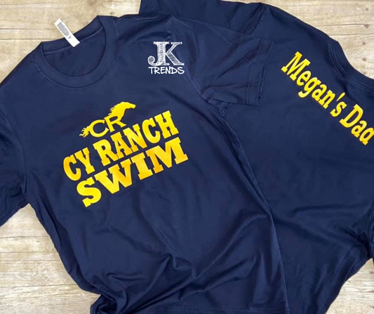 Cy-Ranch Swim Parent, Grandparent, Aunt, Uncle, Sister, Brother, Cousin Bella Canvas Shirt