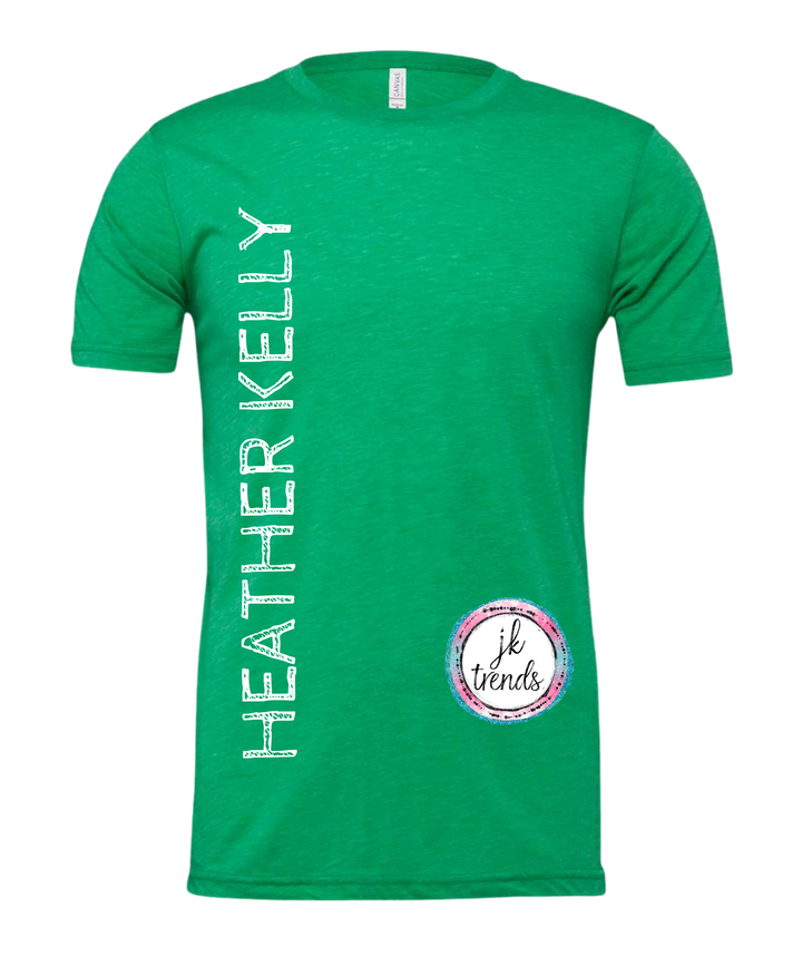 Lucky and Blessed Stacked Wave St Patrick's Day ADULT SHORT SLEEVE Bella Canvas