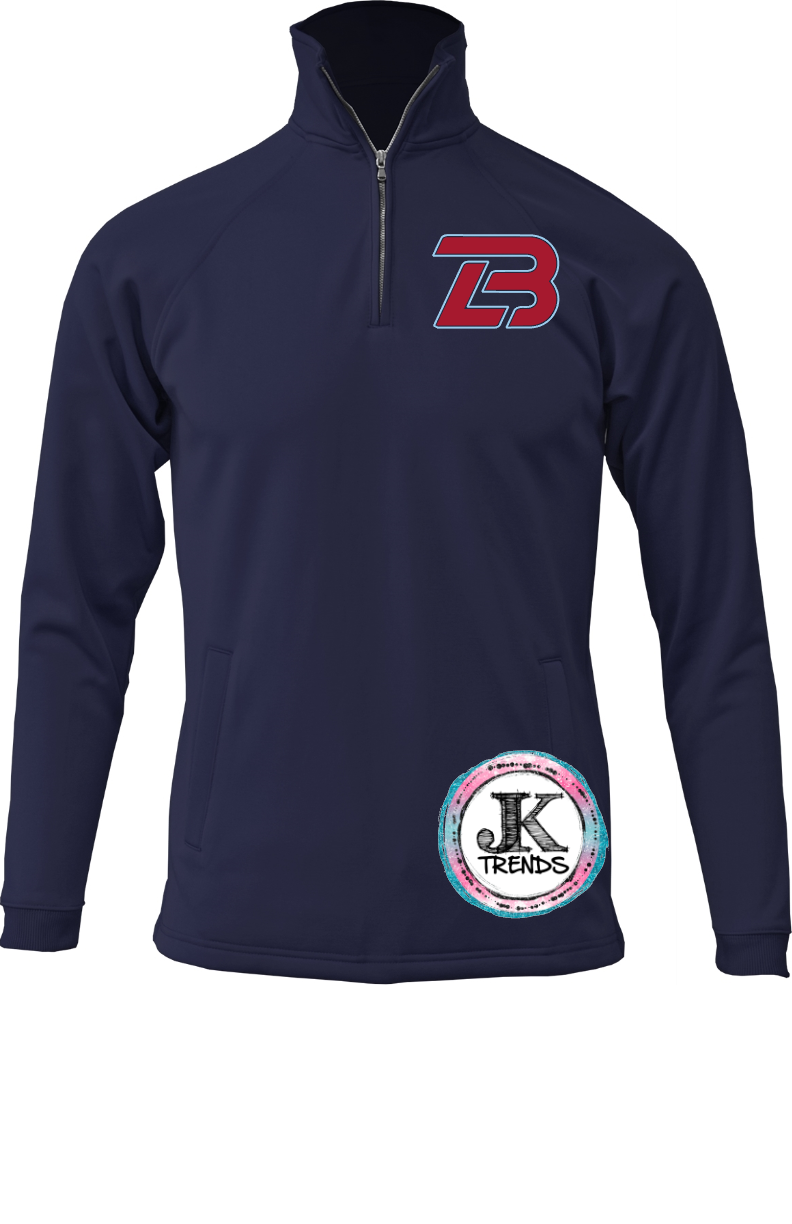 LS Logo of Lonestar Baseball Adult Quarter Zip Sweatshirt